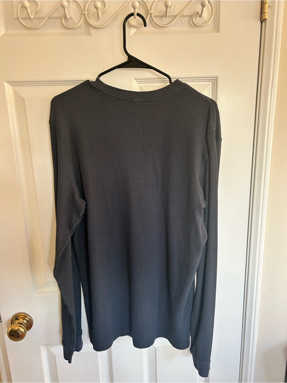 Vuori Men’s Long Sleeve Thermal Waffle Crewneck in Dark Navy Size L - Picture 6 of 6